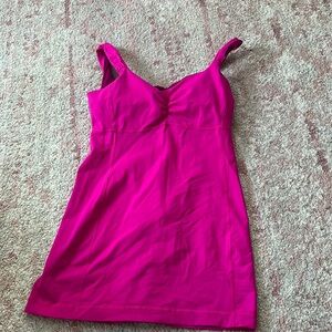 Lululemon pink compression Long hem top